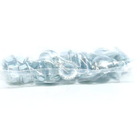 Flachrundschraube M6 × 12 mm mit Flanschmutter, verzinkt  Neu OVP
